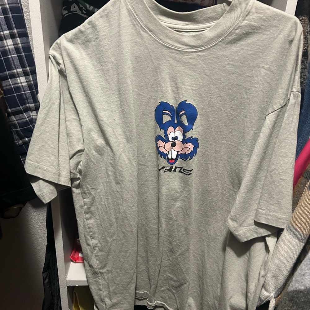 Vans Light Gray Loose Fit T-Shirt